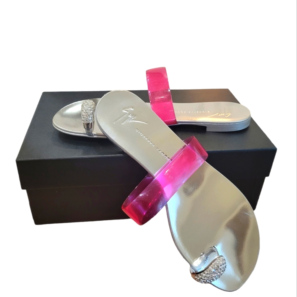 Giuseppe Zanotti Rock 10 Infradito Talent Womens 7 MSRP $595